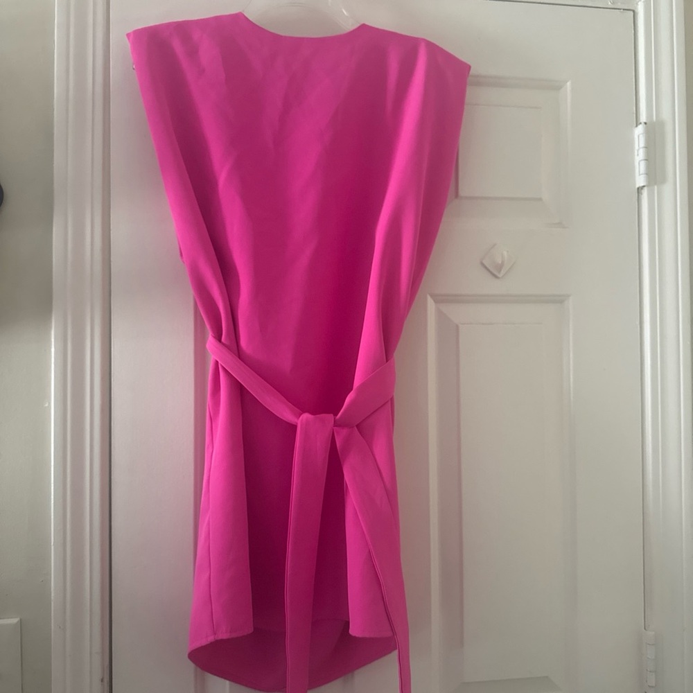 Vibrant Pink Sleeveless Dress